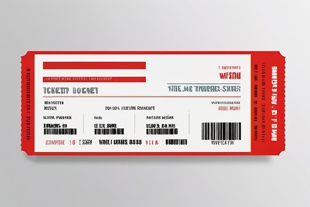 Ticketontwerp mockup