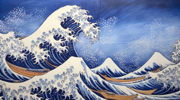 Foto tidal waves japans