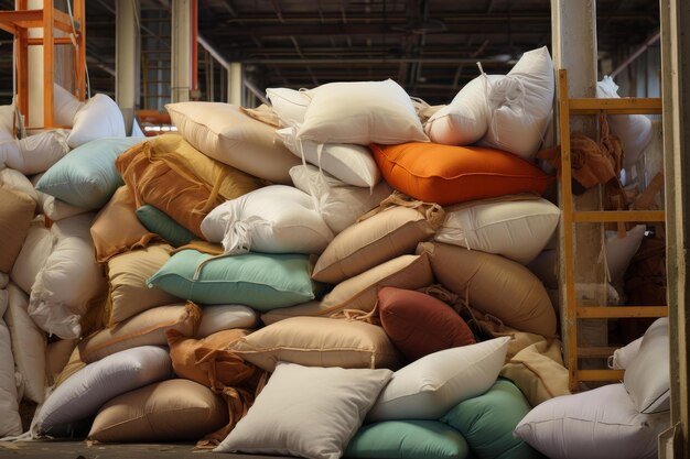 Tidy Pillows lay-out voorraad Genereren Ai
