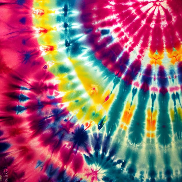 Tie dye achtergrond hippie kleurrijk overhemd behang