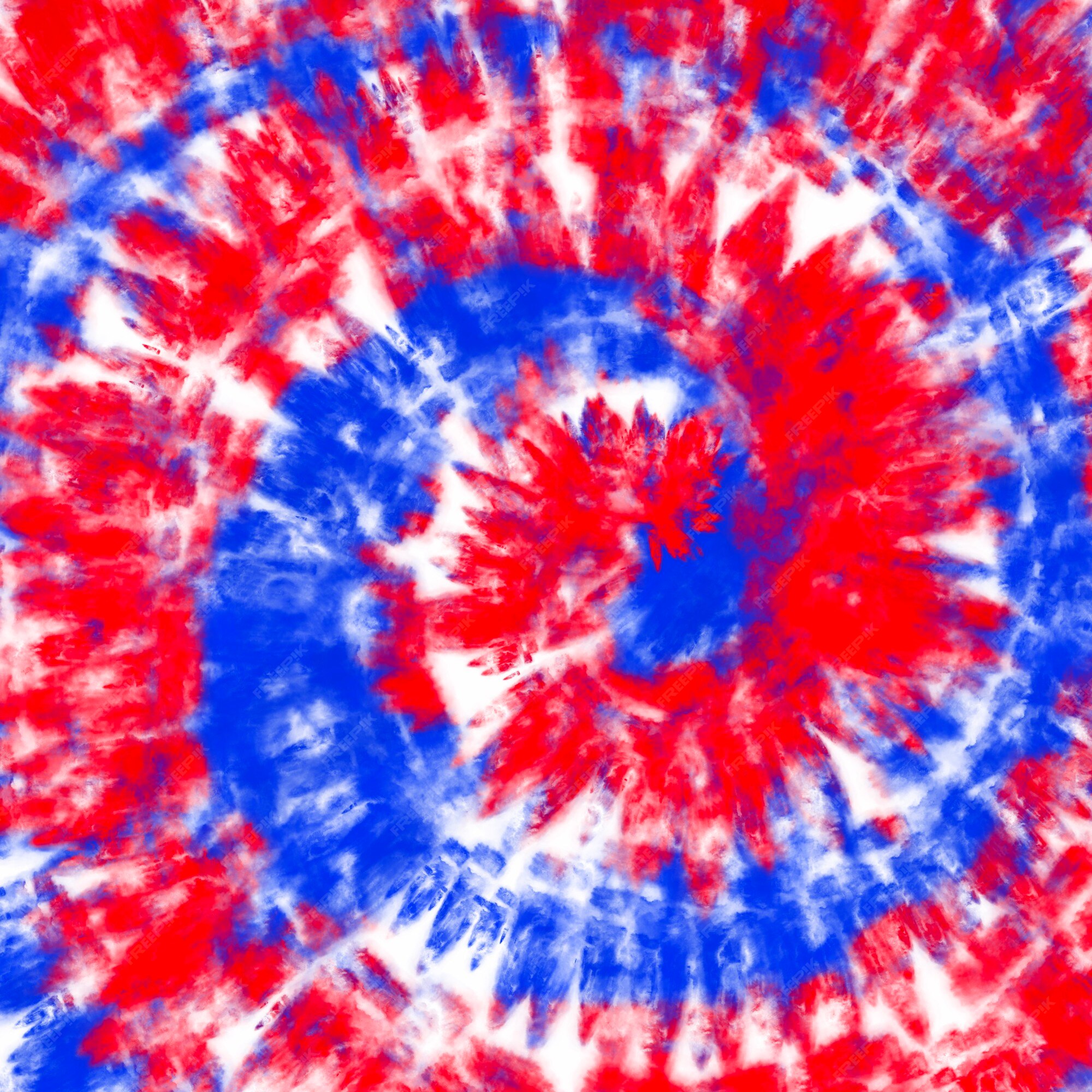 Premium Photo | Tie dye american flag background red and blue color