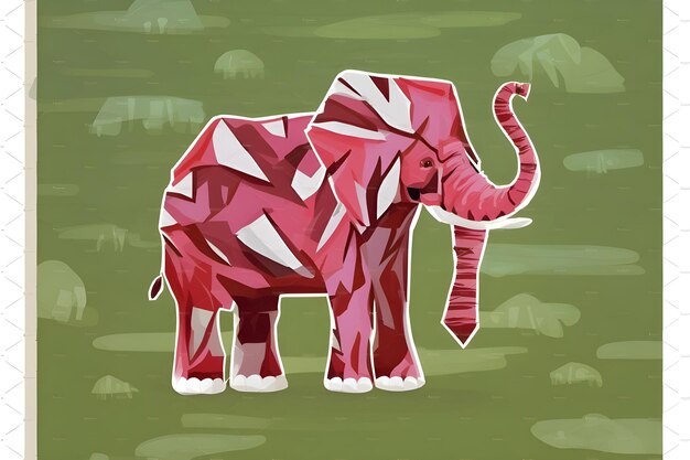 tie dye elephant art