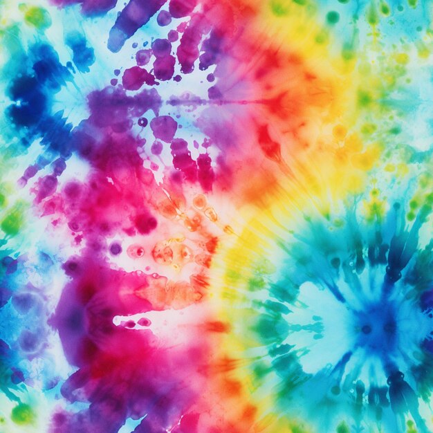 tie dye is a colorful generative ai