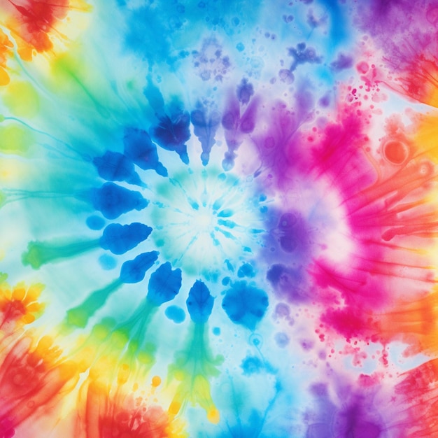 Photo tie dye is a colorful generative ai