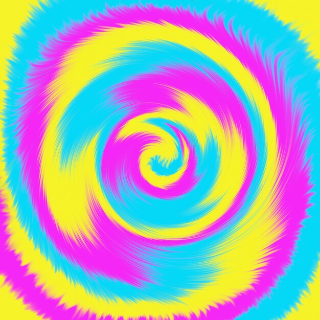 Tie Dye rainbow colorful spiral