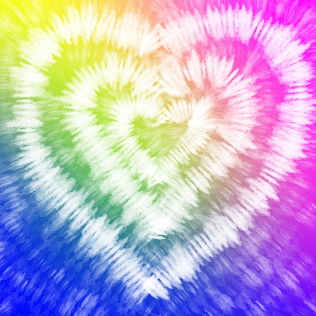 Tie dye  rainbow colorful white watercolor background.