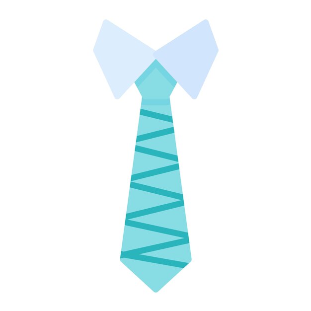 Photo tie flat illustration