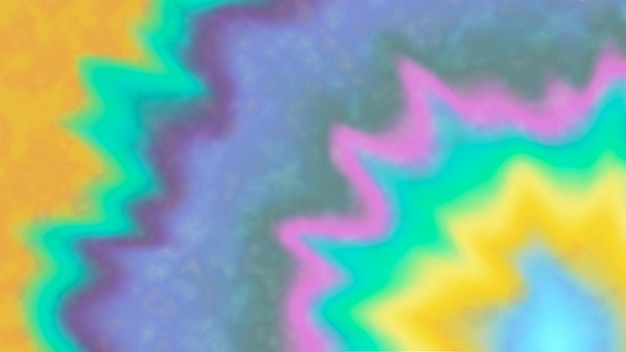 Motivo a spirale tiedye con splatter psichedelico vibrante multicolore arcobaleno pastello