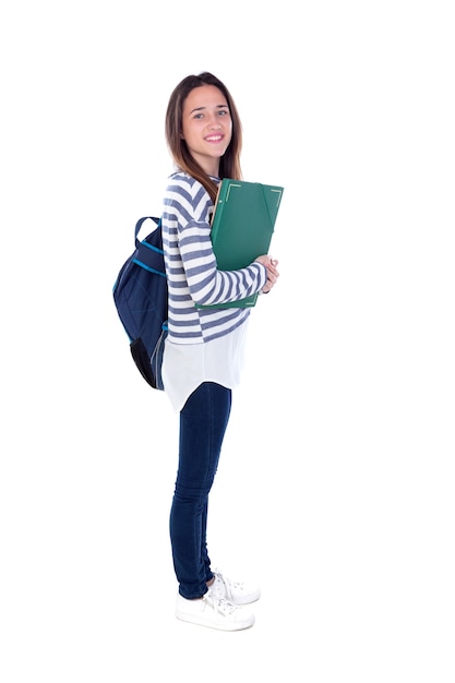 Tiener student meisje