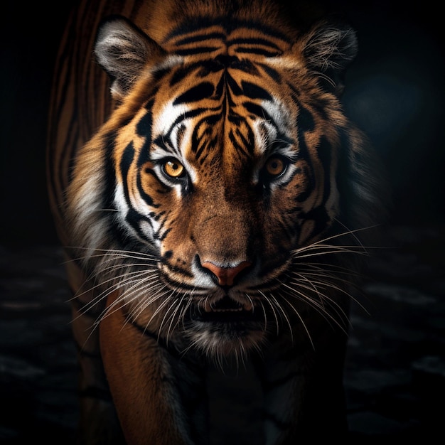 Tiger Aesthetic realistic cinematic raw epic macro photo