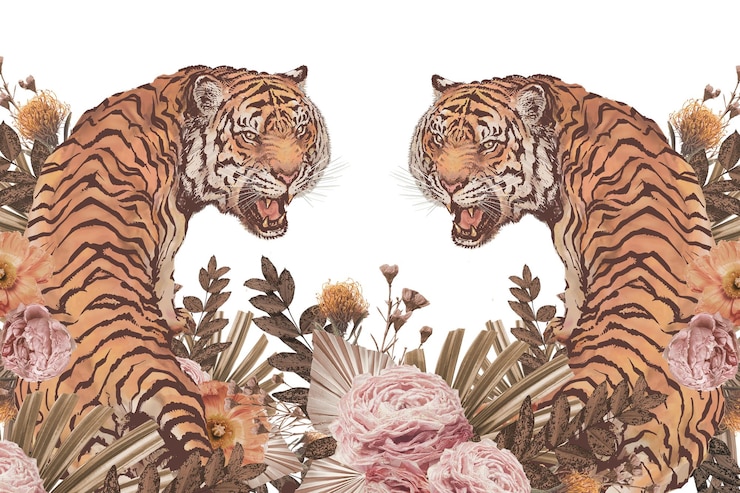 Photo タイガーボーダー png クリパート 透明な背景