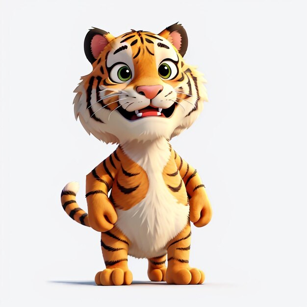 3d Rendered Illustration Of Sitting Tiger Cartoon Character Stock Photo,  Picture and Royalty Free Image. Image 53977474.