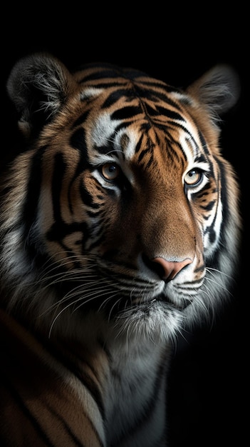 A tiger in the dark