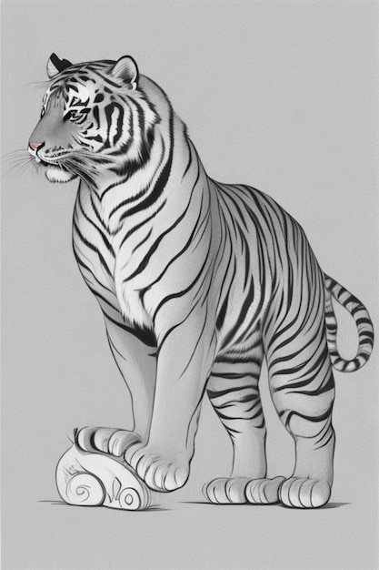 tiger design logo illustration