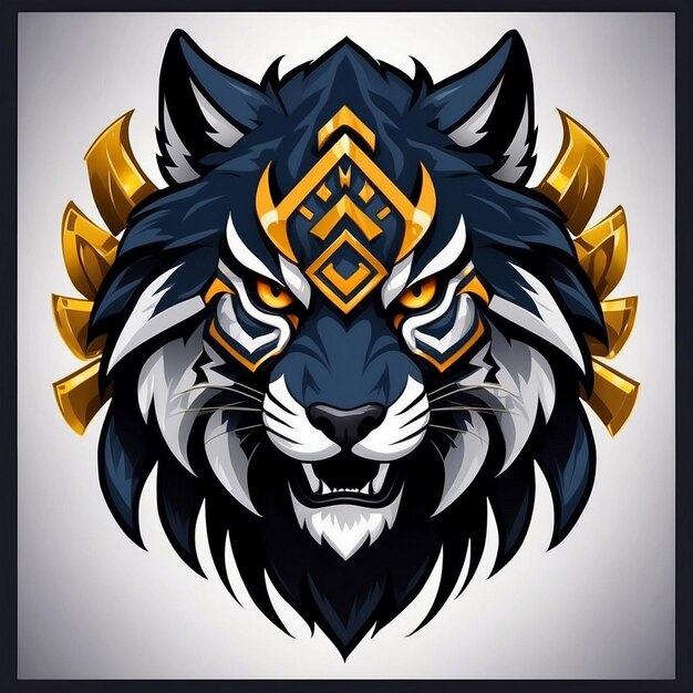 タイガー・エスポート・ロゴ (Tiger Esports Logo) タイガー・ベクトル・イラスト (Tiger Vector Illustration) 