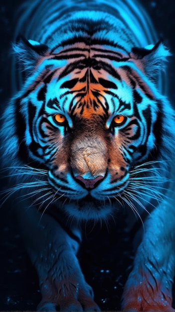 Blue tiger art 7020808