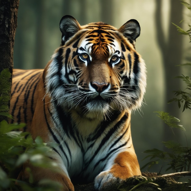 tiger in forest