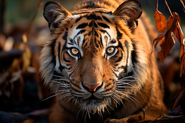 tiger in a forest