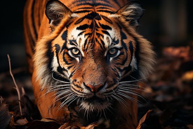 tiger in a forest