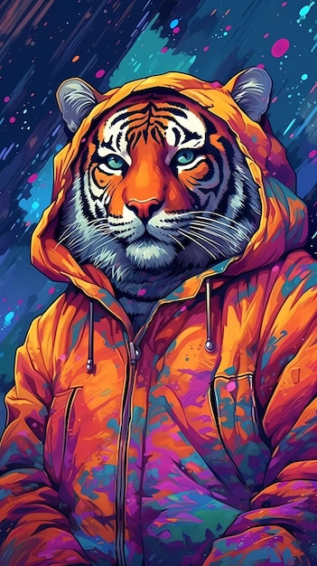 Hoodie Tiger IPhone Wallpaper HD - IPhone Wallpapers : iPhone