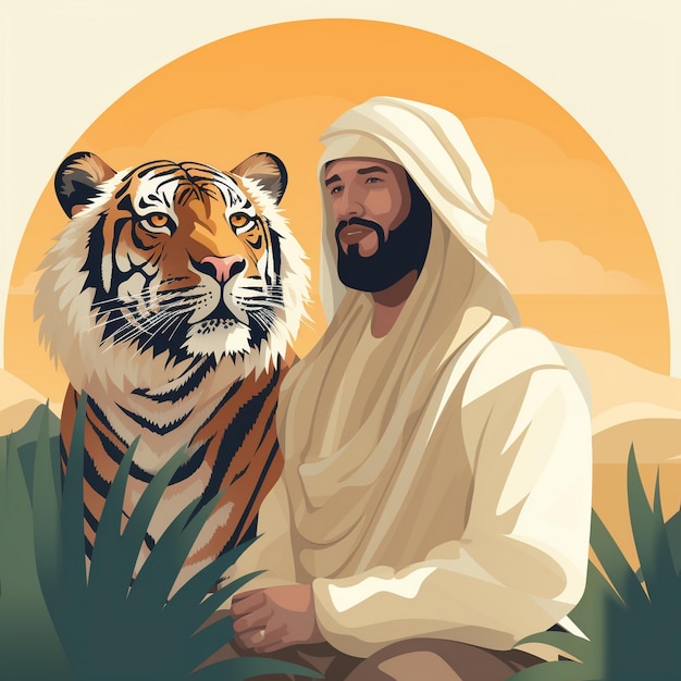 Foto illustrazione della tigre