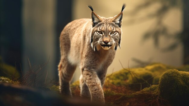 Foto una tigre è vista in natura.