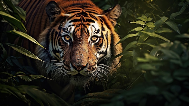 a tiger in the jungle