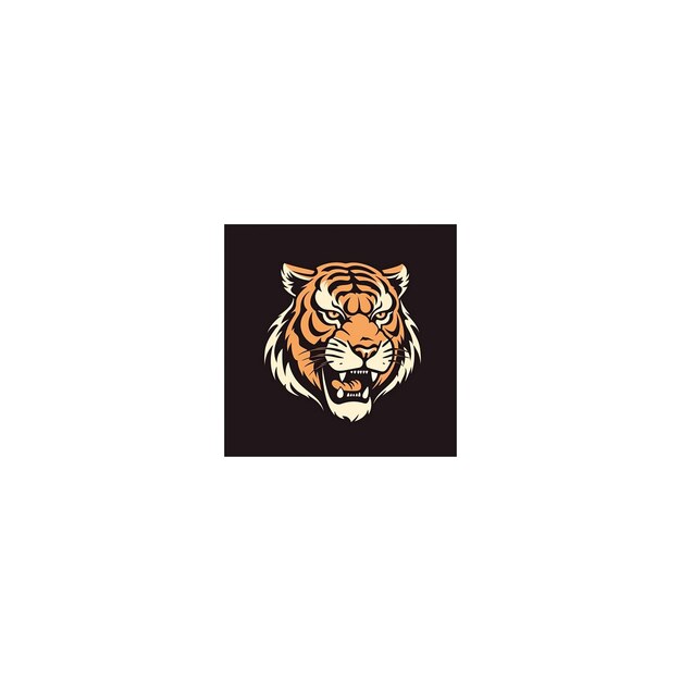 Photo tiger mascot logo icon6