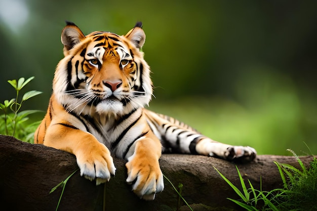 Tiger on a rock wallpapers