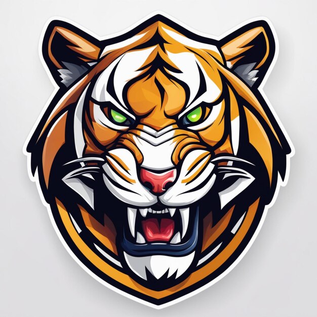 Foto tiger strike esports logo dat de gaming arena domineert