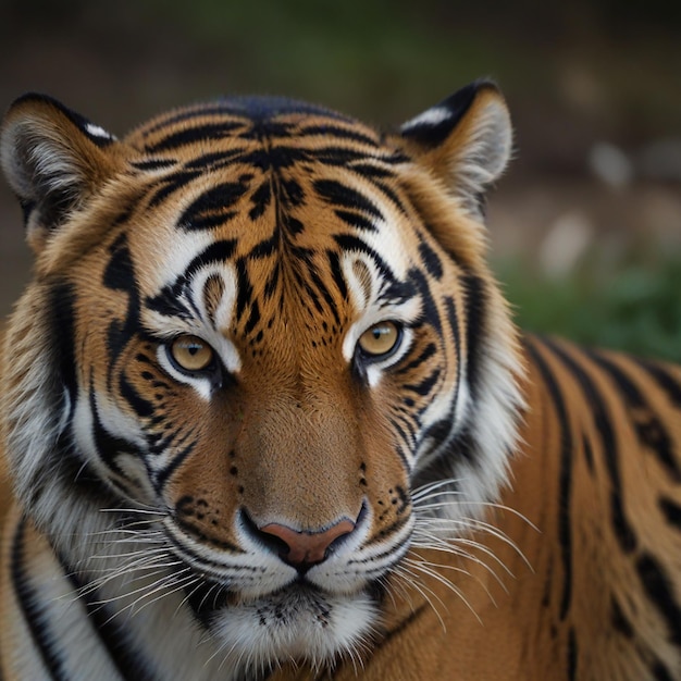 Foto una tigre bianca e marrone