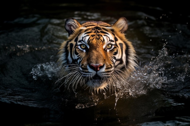 Tiger in water