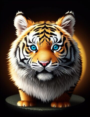 Digitally rendered big wild cat, red tiger, 3D Illustration Stock Photo -  Alamy