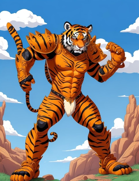 Photo a tiger with a white chest and a white chest