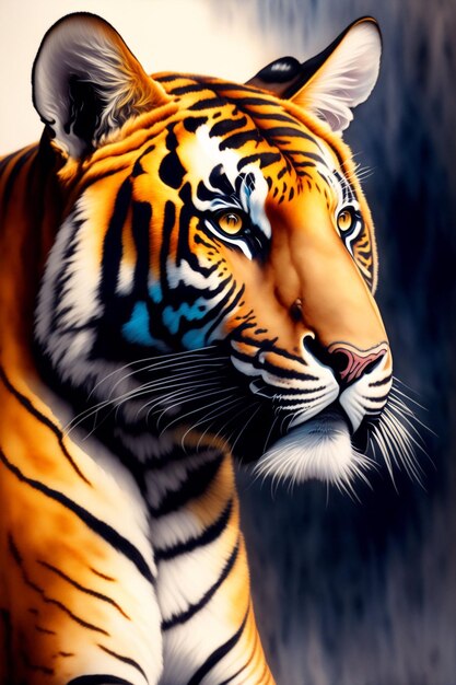 Photo tigerillustration