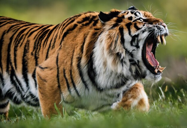 Photo the tigers embrace unveiling the mystique of human tiger hybrids