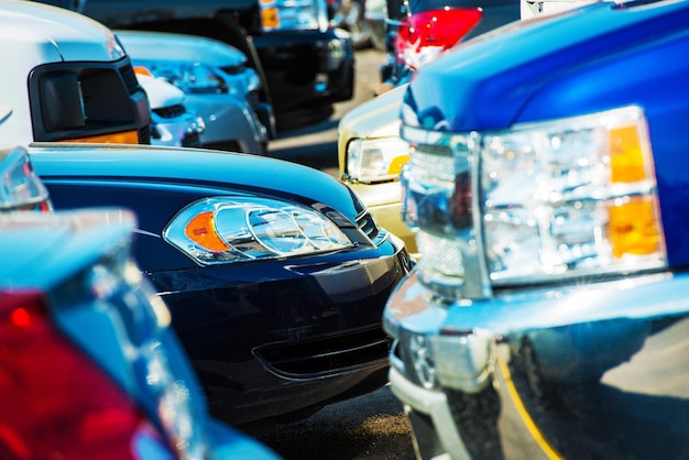 Tight Car Parking Closeup