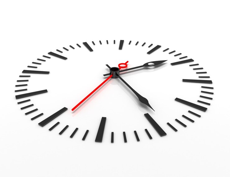 Tijd concept klok close-up 3d