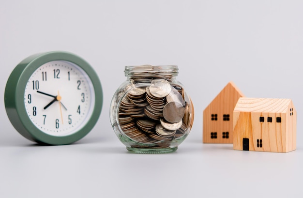 Tijd geld en huis waardevolle bezittingen Financiële rijkdom en tijd vrijheid Woninglening Woninglening First Home Home Sale Home Buying