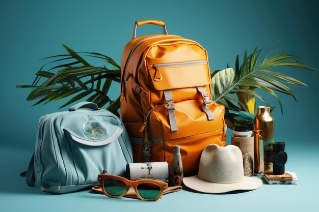 Tijd vakantie reizen reizen toerisme wandelen kamperen buiten recreatie bagage bagage apparatuur