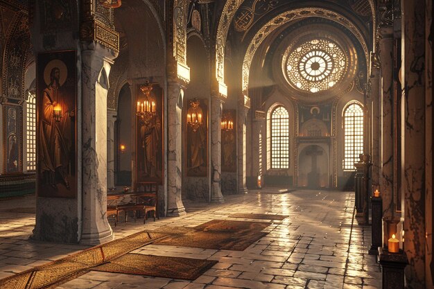 Tijdloze klassieke Byzantijnse geïnspireerde interieurs oct
