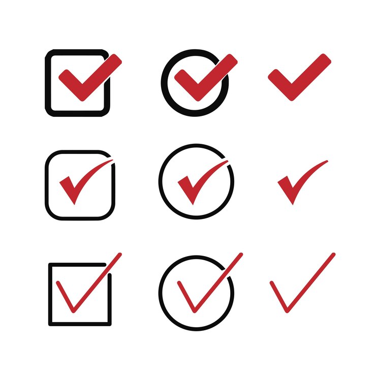 Foto tik teken symbool vector