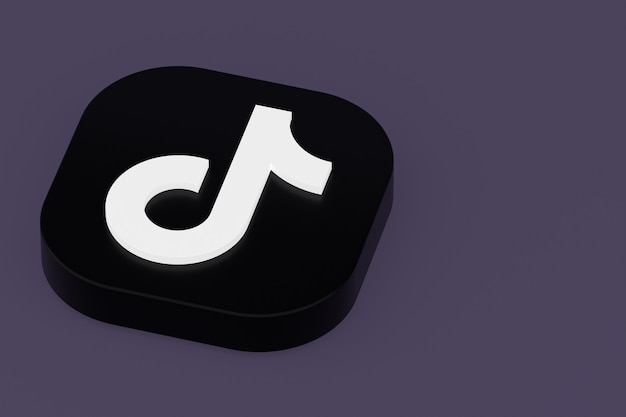 Рендеринг логотипа приложения Tiktok на Purple