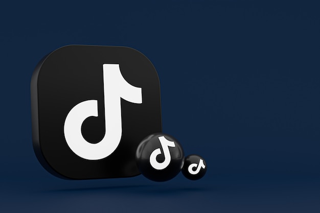 Tiktok application logo rendering