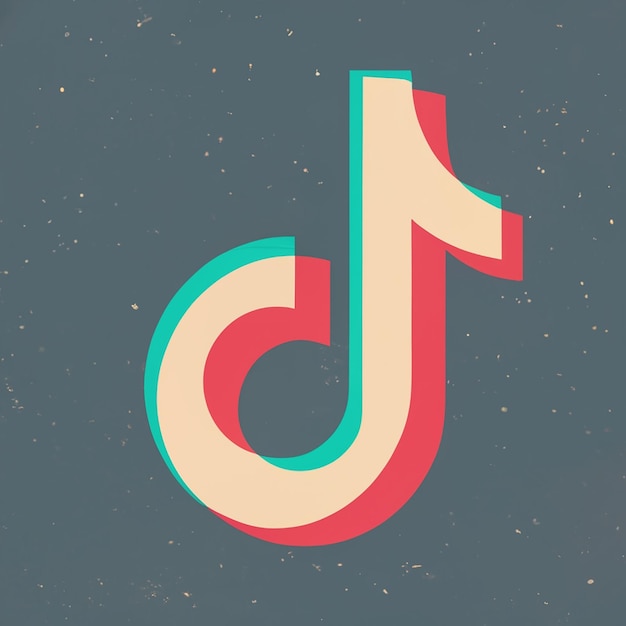 TikTok Live Logo in Impressionism Style Muted colors