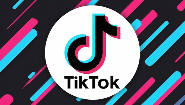 Фото Икона иллюстрации логотипа tiktok