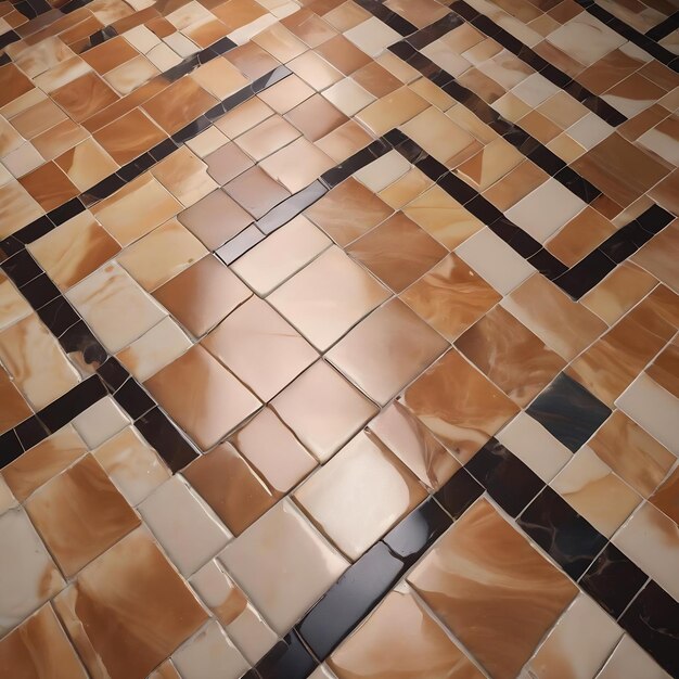 Tile on the floor of a bathroom in a house
