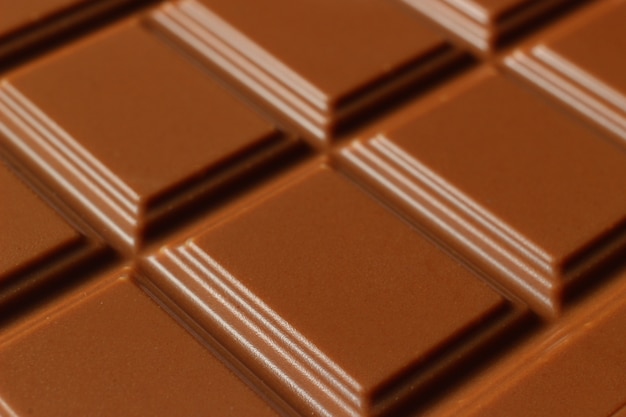 Tile of milk chocolate