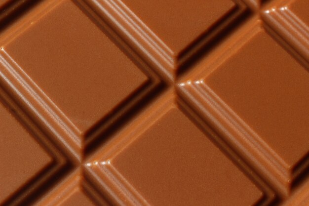 Tile of milk chocolate