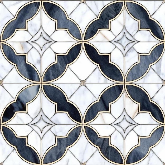 타일의 패턴과 패턴의 디자인으로 건물의 타일 패턴.